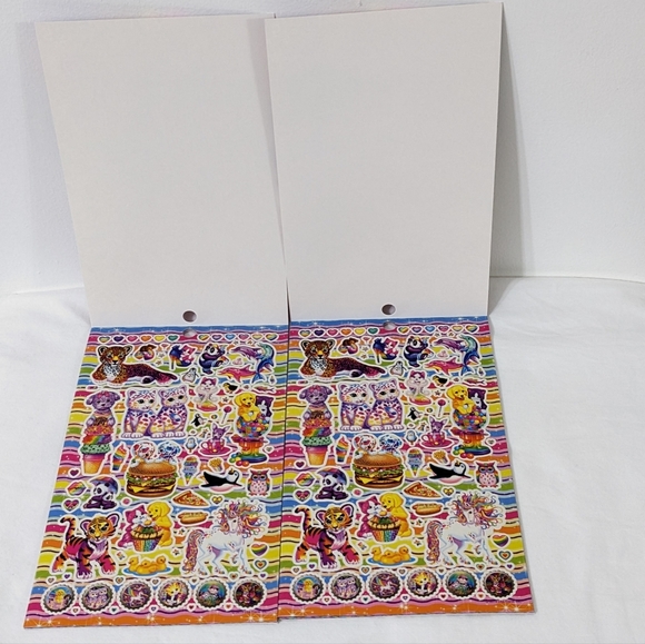 Lisa Frank Over 600 Stickers! Autocollants!, Set of 2, 5 Sticker Sheets On Each - Picture 4 of 5
